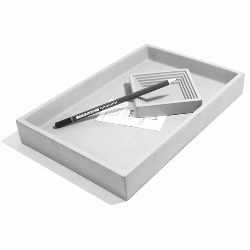 Большая пластина силиконовые формы цветочный горшок держатель для бетона мелкая