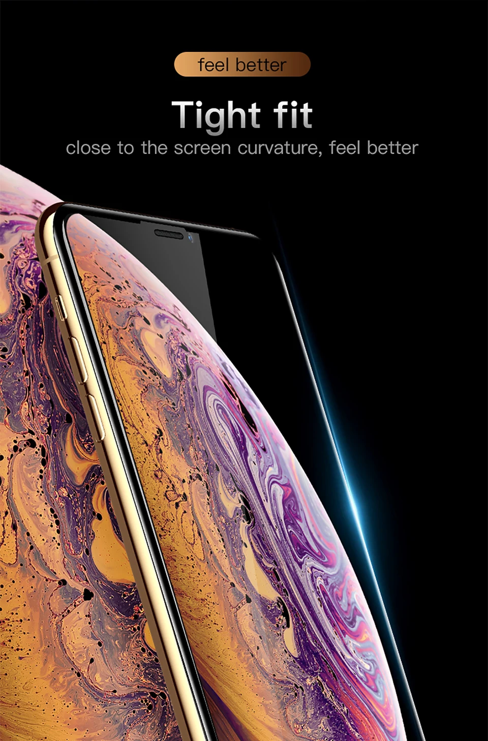 KUULAA Защитная пленка для экрана из закаленного стекла для iPhone XS Max XR X S R XSMAX Защитная пленка для iPhone X