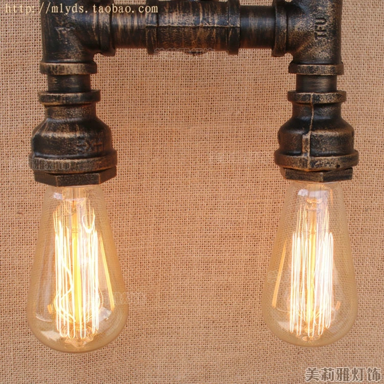 Винтажная настенная лампа в стиле ретро деревенский светильник на водопроводной