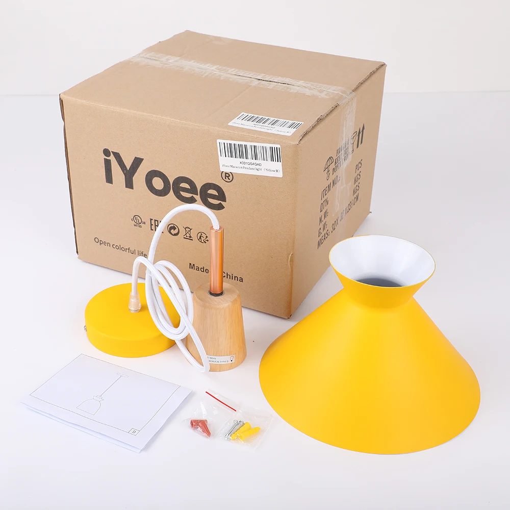 Скандинавские подвесные светильники iYoee для столовой красочные ресторана кофе