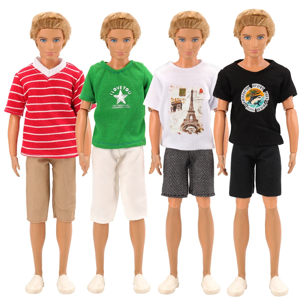 Новинка 3 предмета/партия случайный выбор кукла повседневная одежда футболка
