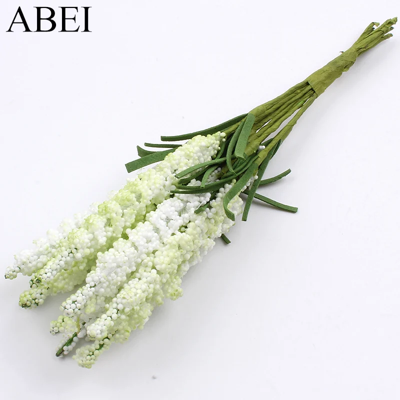 Искусственные Лавандовые цветы 20 шт./лот 15 см для украшения свадебвечерние