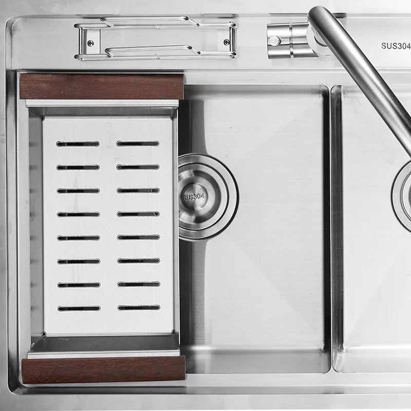 Большая Ручная чаша из нержавеющей стали 304 канавка с головкой на ремне 88 см48 см