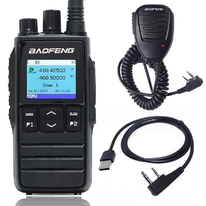 2019 Baofeng DMR DM-1702 (gps) портативная рация VHF UHF двухдиапазонный 136-174 и 400-470 МГц Dual Time слот