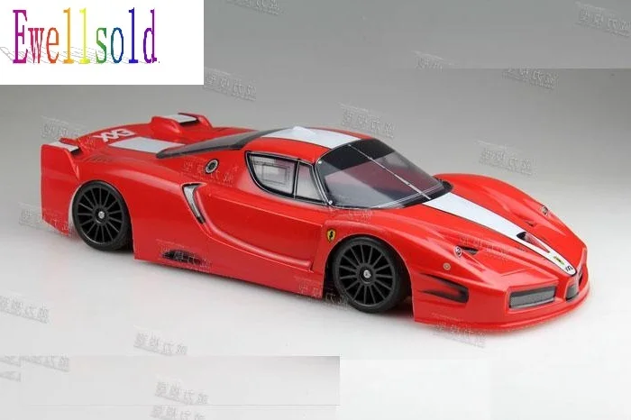 Ewellsold 1:10 Радиоуправляемый автомобиль 1/10 ПВХ корпус 190 мм No:002 красный/желтый|body