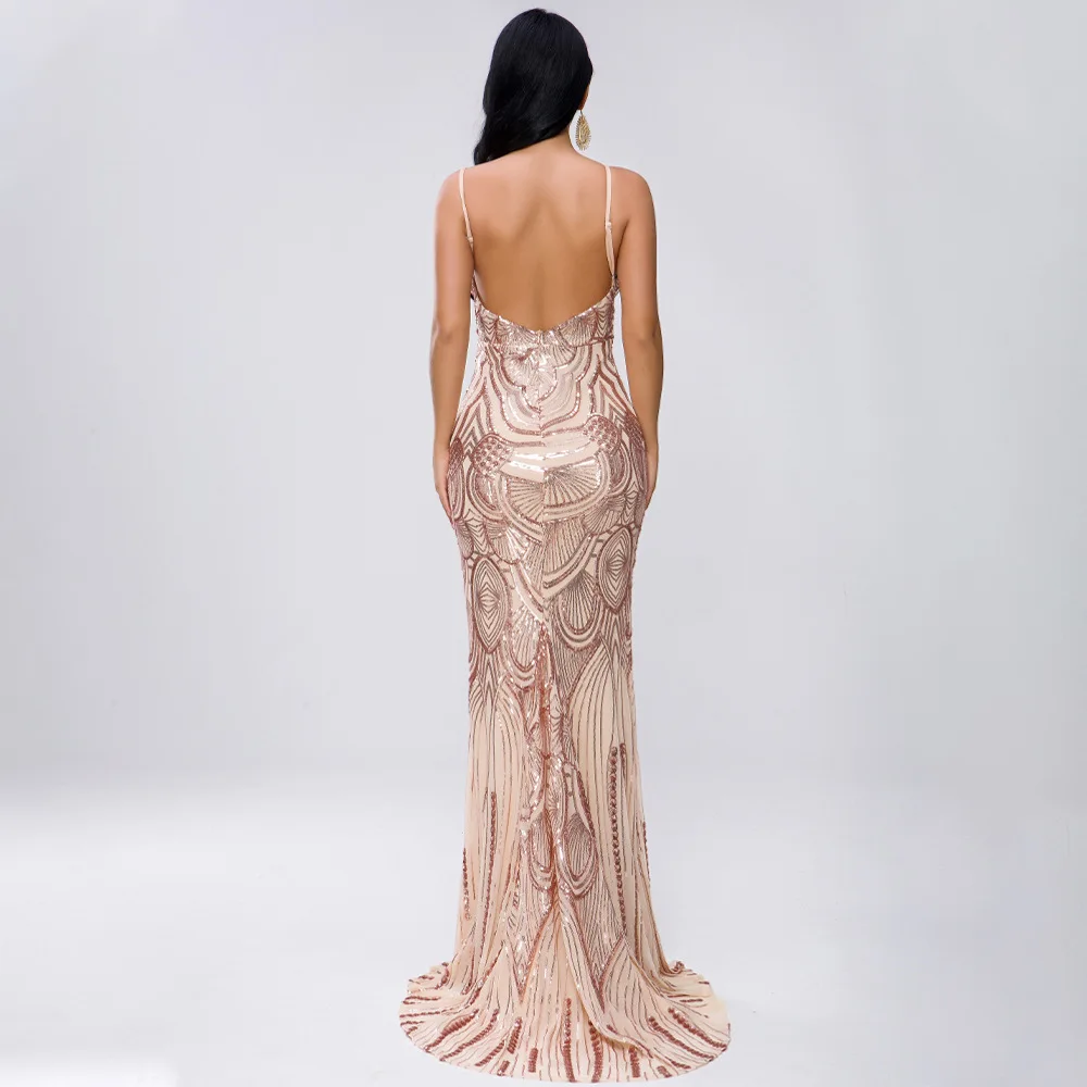 

Maxi Dress Elegant Celebrity Fashion Night Club Party Dresses Strap V-Neck Long Sexy Dress Women Vintage Style Plus Size