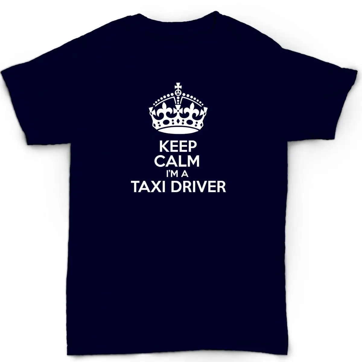 Keep calm i'm a taxi driver Мужская футболка humor birthday minicab cab Футболка с принтом мужские