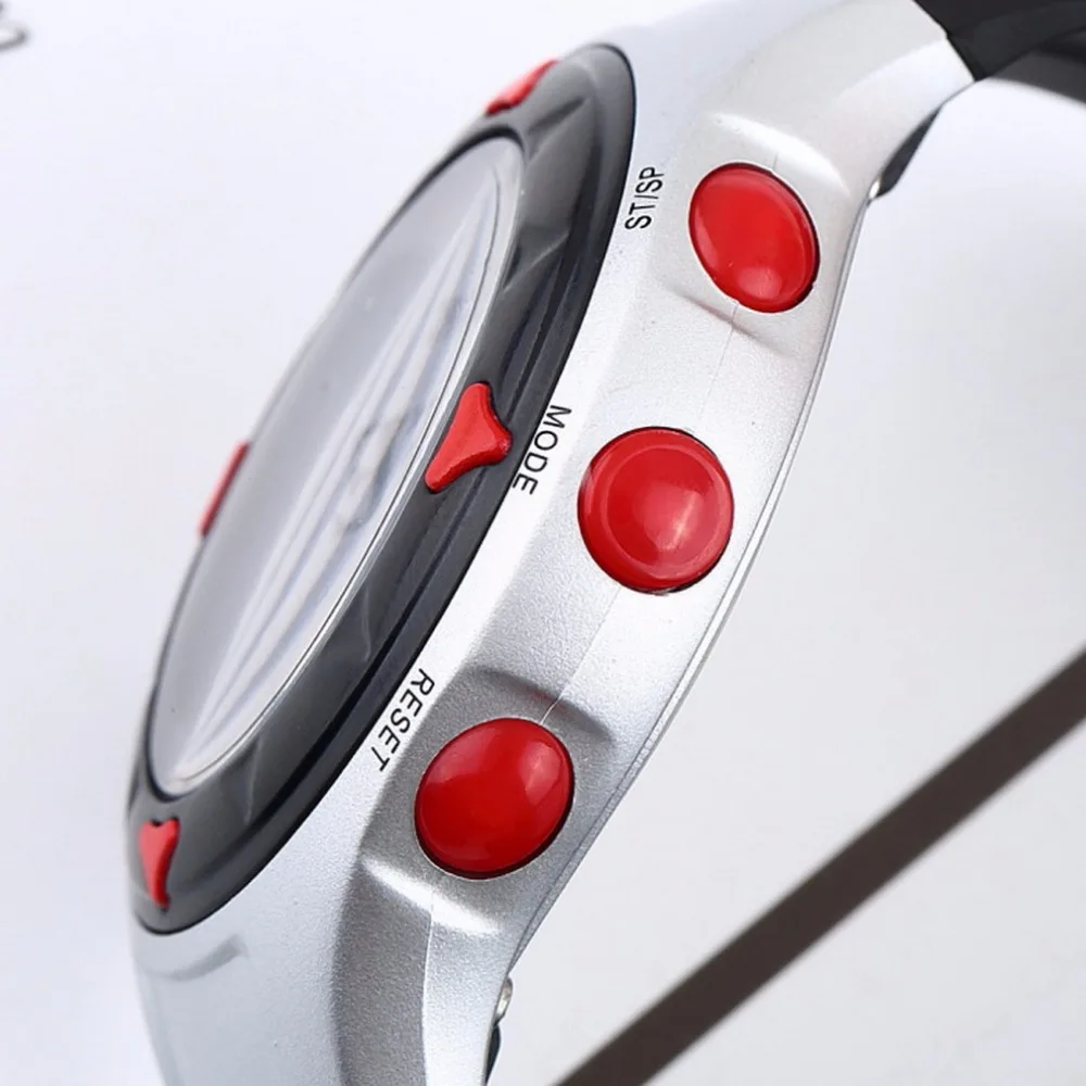 Цифровые часы Pulse наручные с монитором водонепроницаемые пульс счетчик скорости