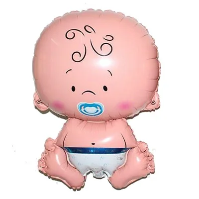 Ynaayu 5 шт. Детские большого размера сто дней плоских шаров 68x45 см Baby Shwer фольги