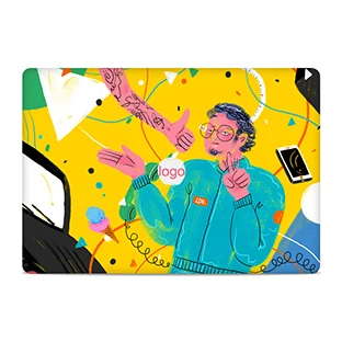 GOOYIYO- наклейка для ноутбука Топ виниловая наклейка мультфильм Простой DIY кожа для Macbook Air retina Pro 11 13 15 Подарочная пленка для экрана - Цвет: A58