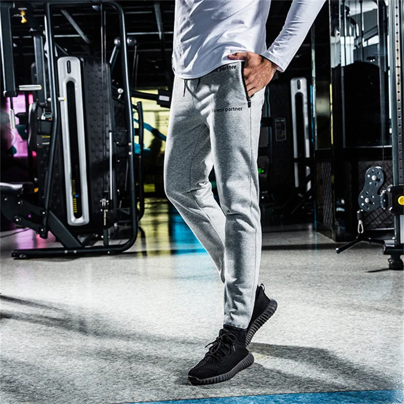 Мужские спортивные брюки GYMLOCKER повседневные штаны высокого качества с принтом