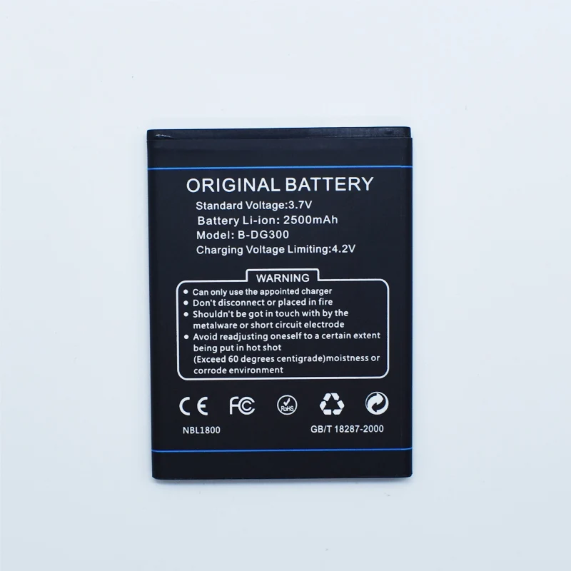Hekiy New Battery B-DG300 For Doogee DG300 2500mAh 3.7v Mobile Phone Replace Batteries High Quality Rechargeable Accumulator | Мобильные