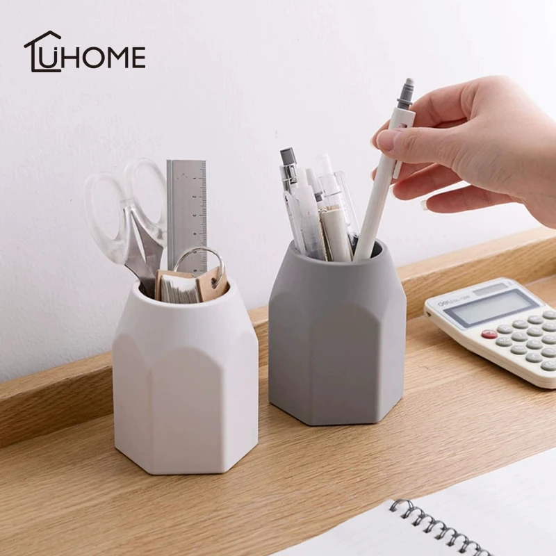 Креативная силиконовая подставка для ручек настольная косметика подводка глаз