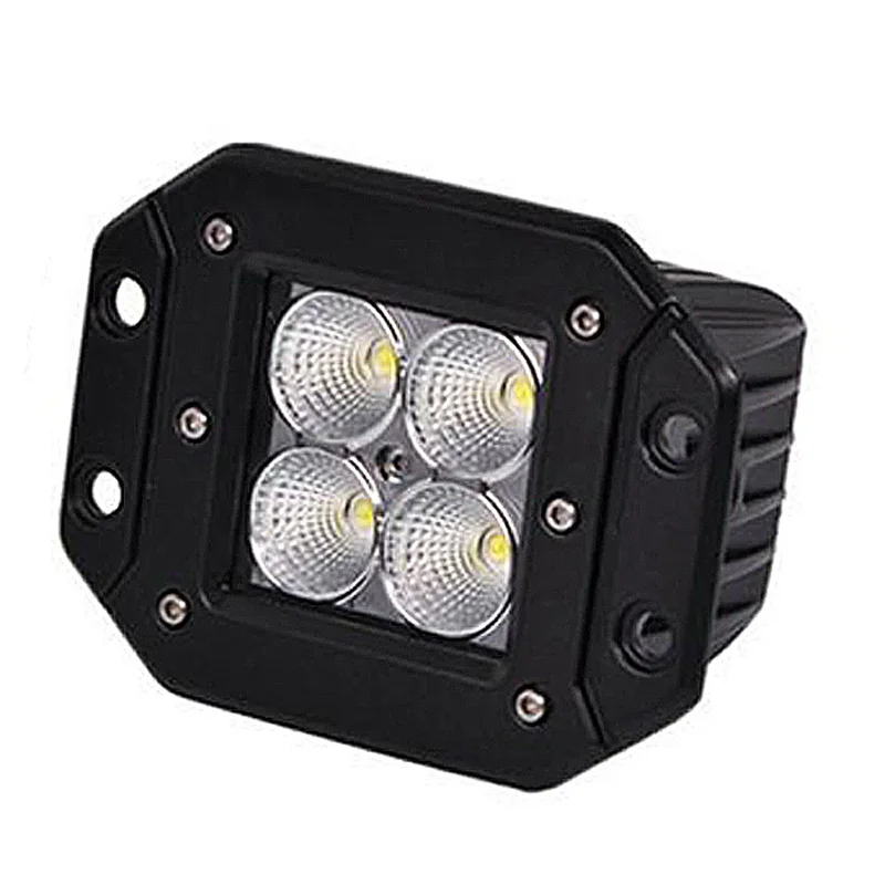 ECAHAYAKU, 2 шт., 12 Вт, вспышка, светодиодный светильник, IP67, для Jeep wrangler, Jeep, JK, Ford raptor, svt, F-150, пикапы, Автомобильный светодиодный светильник