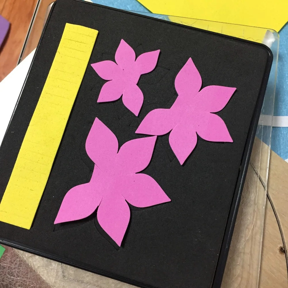 Цветочный Скрапбукинг высечка деревянная стальная линейка для фетра/бумаги