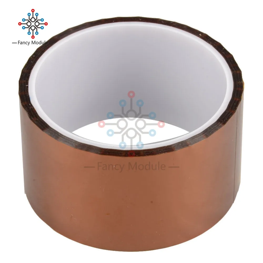 50mm 100ft One-side Self-adhesive Heat Resistant Polyimide Tape High Temperature Adhesive Insulation for BGA PCB SMT Solder | Инструменты