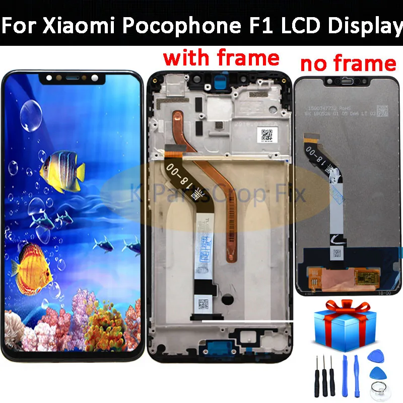 ЖК дисплей для Xiaomi poco F1 сенсорный экран дигитайзер в сборе xiaomi mi Pocophone дисплей|flex