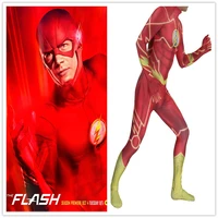 movie the flash cosplay costume magical fancy zentai suit mens lycra spandex jumpsuit bodysuit suit