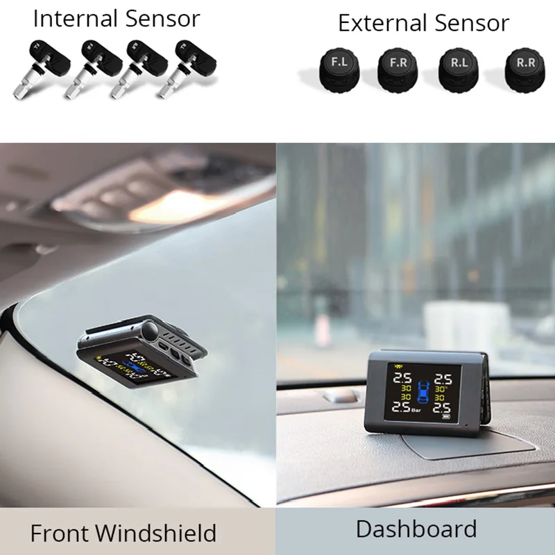 Складная Беспроводная система контроля давления в шинах TPMS для Hyundai KIA