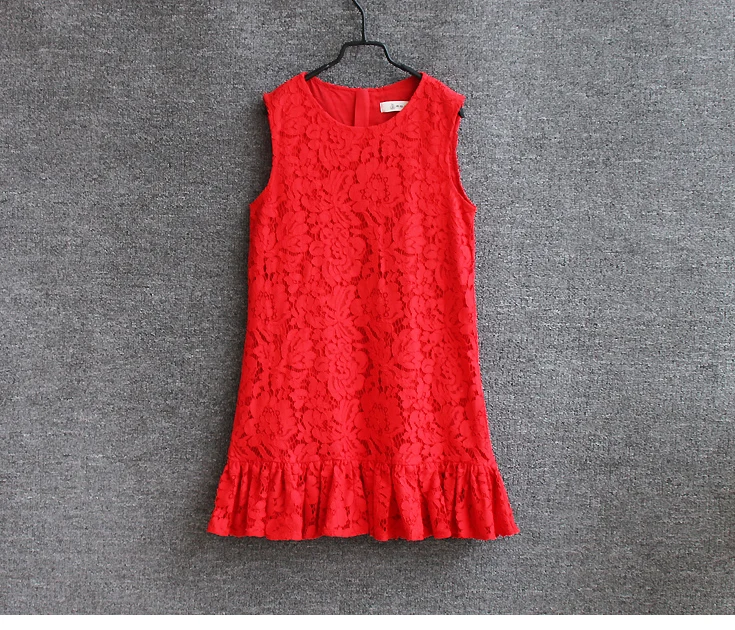 Летняя Брендовая детская приталенная юбка вечернее кружевное платье для