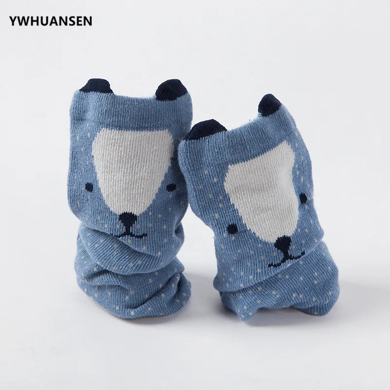YWHUANSEN/4 пар/лот осенне зимние нескользящие носки для детей детские с милыми