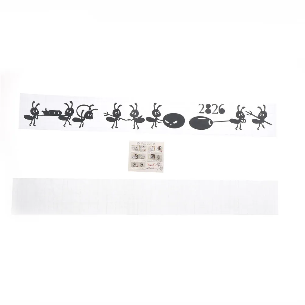 Высокая виниловая ПВХ мультяшная декорация стеклянные наклейки муравьиные