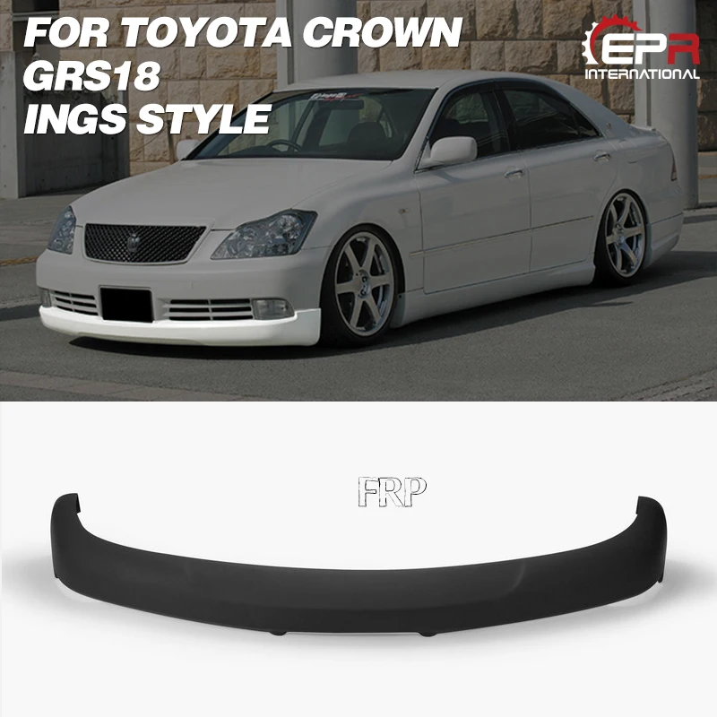 FRP передняя губа для Toyota Crown GRS18(2003 2008) стиль INGS стекловолокно передний половина