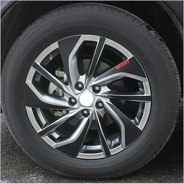 SUNFADA Черная Виниловая наклейка на ступицу колеса из углеродного волокна для NISSAN