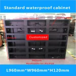 Светодиодный Стандартный водонепроницаемый шкаф/L640xW640xH120mm светодиодный уличный и закрытый светодиодный дисплей