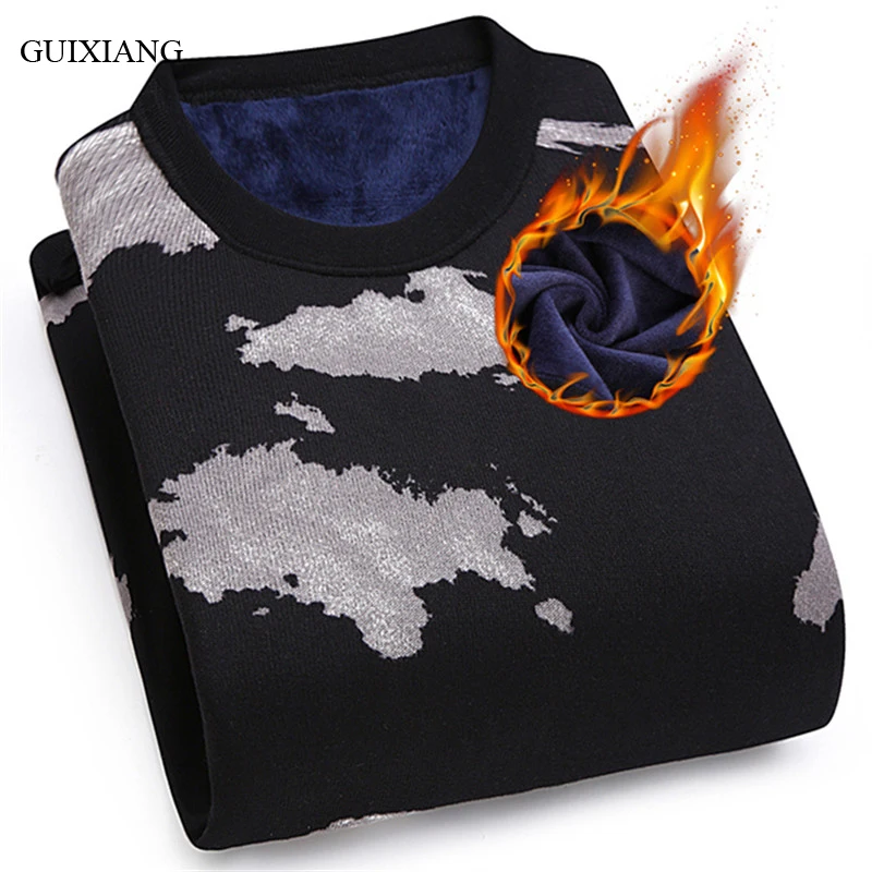 Новое поступление 2017 зимний мужской бутиковый свитер Высококачественная модная