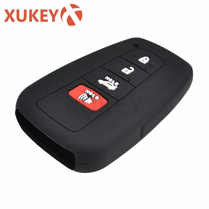Силиконовый чехол для Toyota Camry CHR Corolla RAV4 Avalon Land Cruiser Prado Prius чехол дистанционного брелока 2 3 4 кнопки