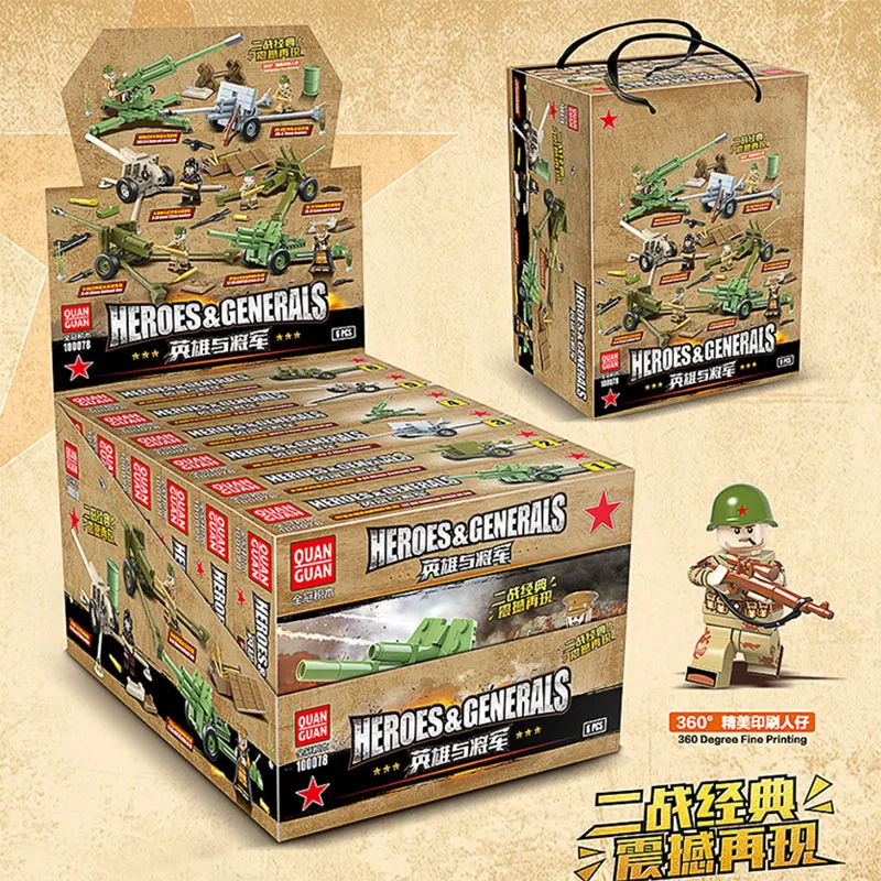 6 set (719pcs) Technik военные Наборы кубиков, армейские фигурки, танковое оружие, строительные блоки, игрушки для мальчиков, рождественские подарки - Цвет: 6 set (719pcs)