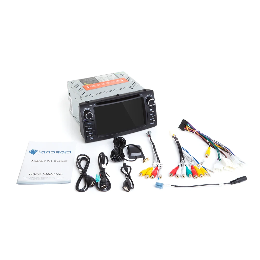 2 Din Android 9.0GPS радио Автомобильный мультимедийный для Toyota Corolla E120 BYD F3 2001 2002 2003 2004 2005 2006 головное устройство стереонавигация