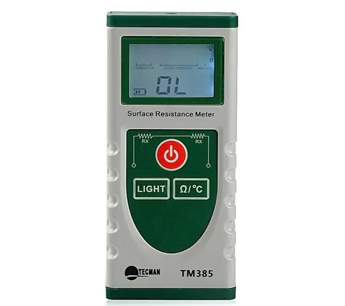 Цифровой тестер поверхностного сопротивления TECMAN TM385 ESD цифровой мультиметр