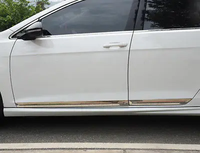 Нержавеющая Боковая дверь корпус молдинг крышка отделка 4 шт. для VW Golf MK7 2013
