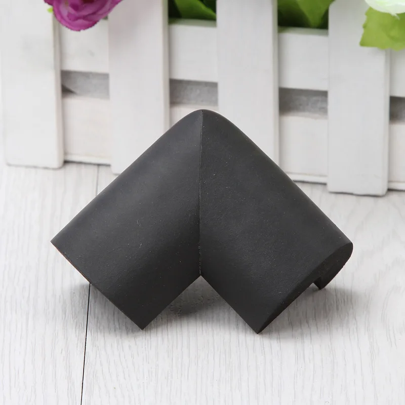 Black 4 Шт Красочная Детская безопасность краевой защитный кожух стеклянный стол детская защита от столкновений защита от острых углов детская защита - Цвет: Black