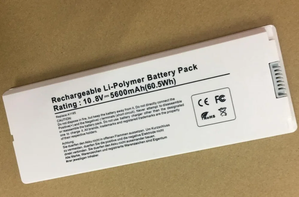 Аккумулятор для ноутбука A1185 MA561 APPLE MacBook 13 &quotA1181 MA254 MA255 MA699 MA700 MB061 */A MB062 белый |