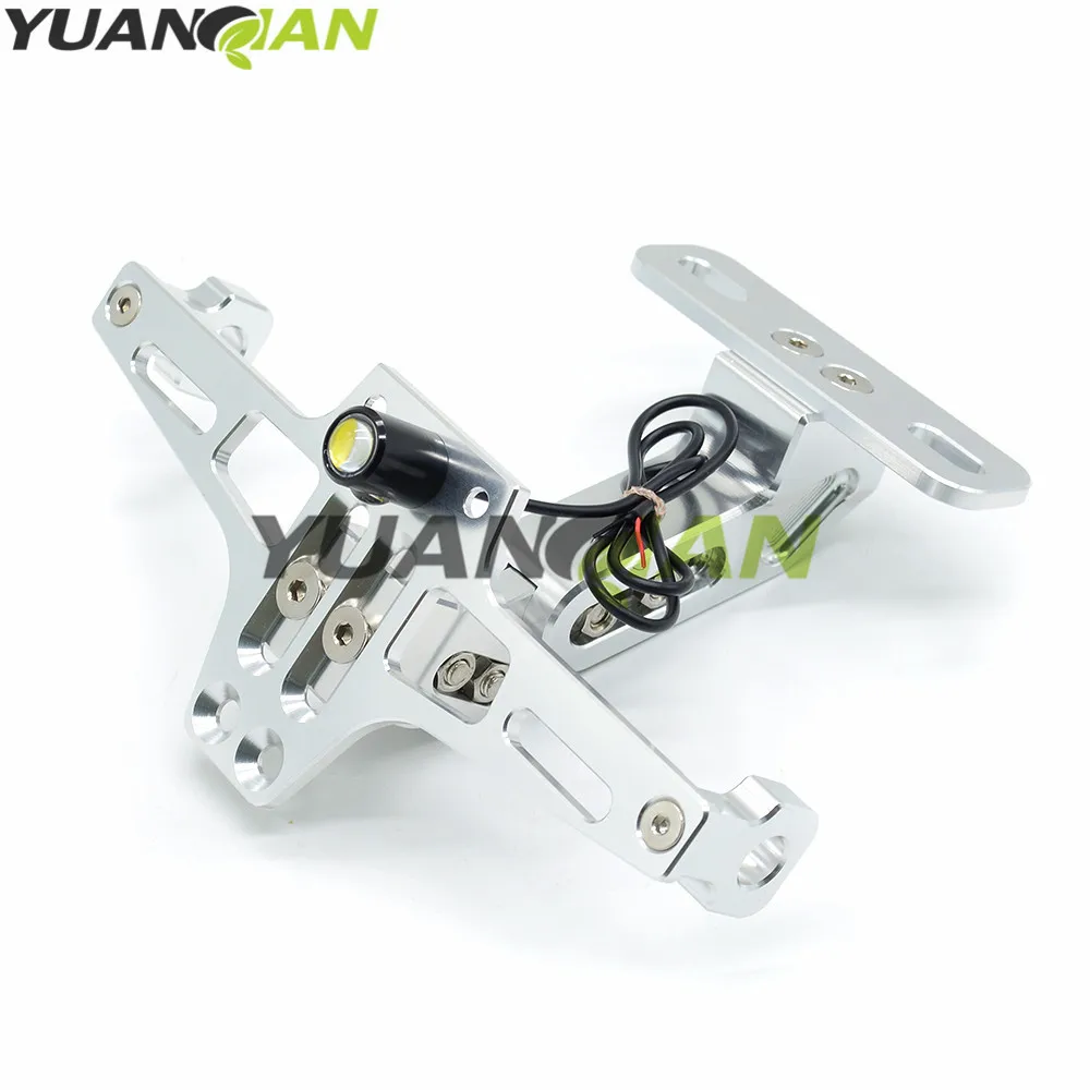 CNC мотоцикл номерной знак кронштейн держатель для ktm duke RC 125 200 390 690 smc 1290 rc honda kawasaki yamaha tmax 530 500 r25