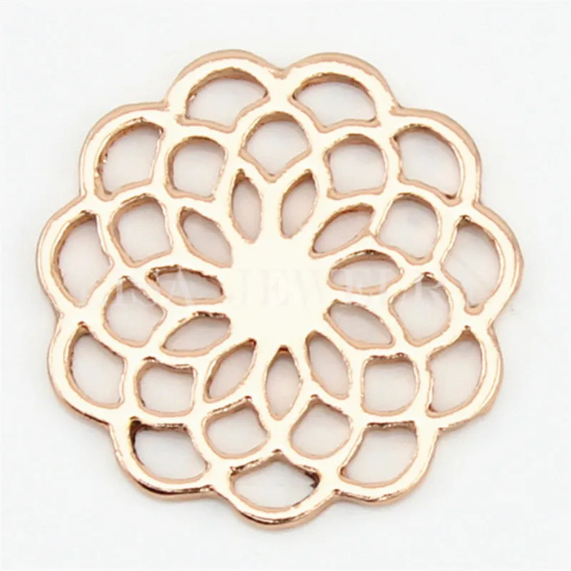 Розовое золото с цветочным узором из цинкового сплава цинковый сплав Оконные