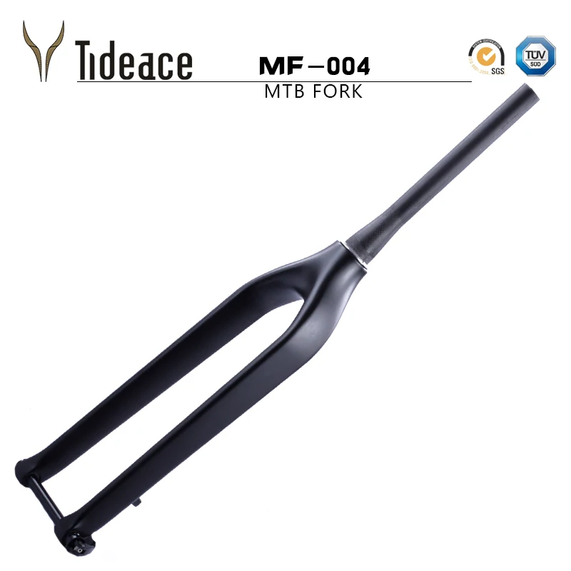 Tideace углеродная жесткая MTB углеродная вилка 29er коническая 1 1/2 с через ось shafter 15 мм Bicicletas углеродного волокна вилки для горных велосипедов
