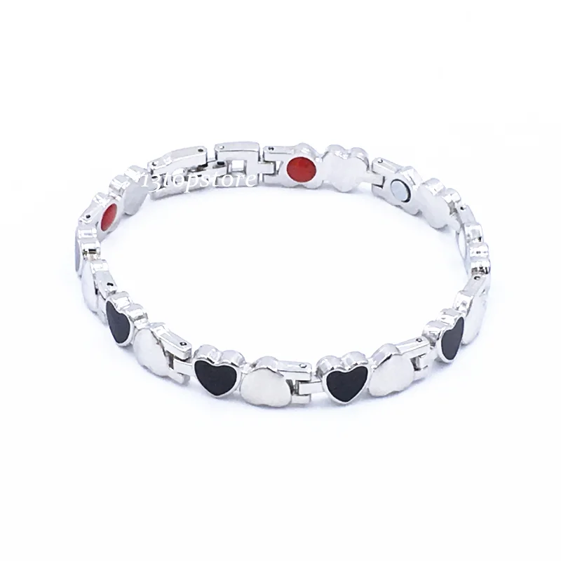 Браслет мужской из титана и магнитной терапии браслет с отрицательными ионами