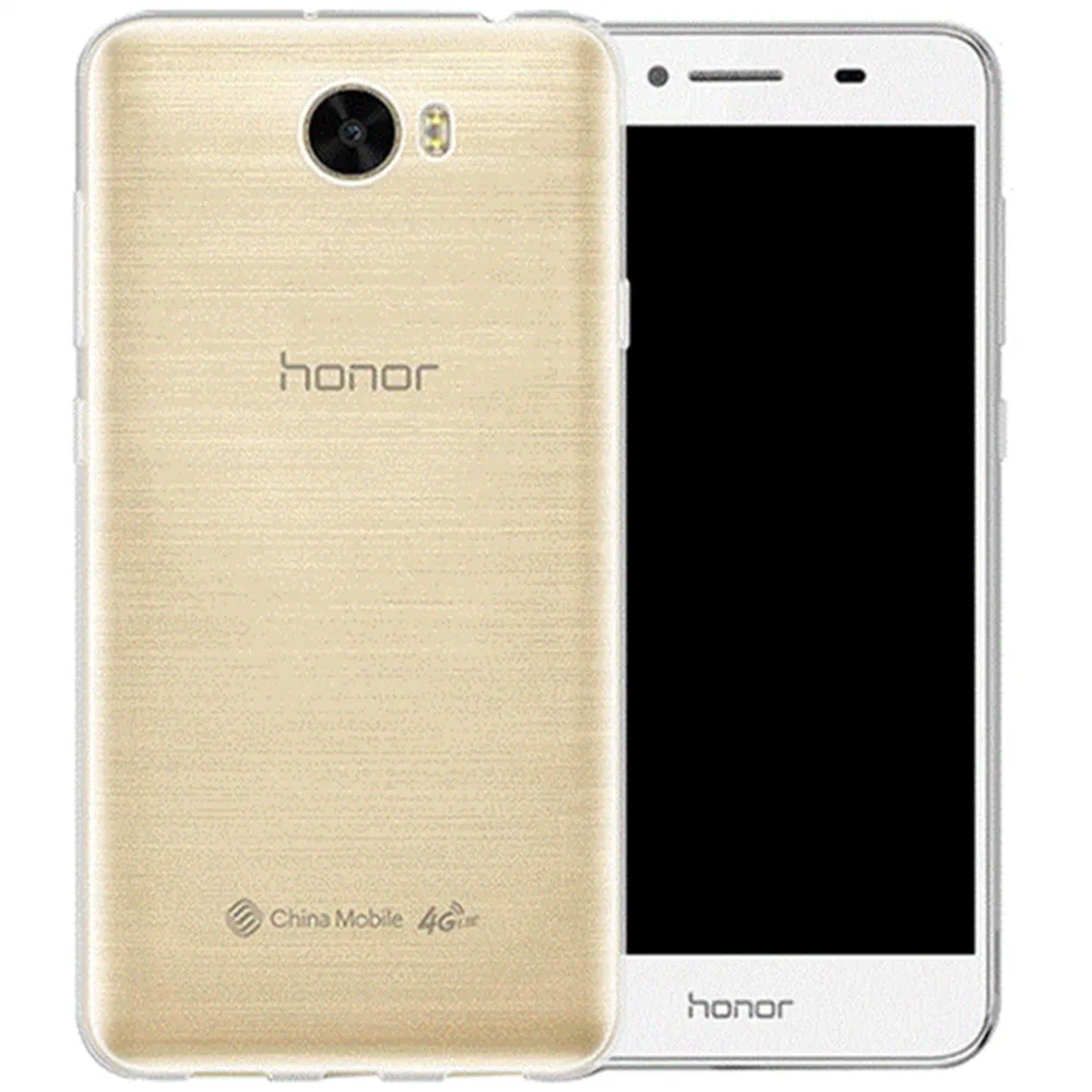 Прозрачный чехол для Huawei Y5 II 2 Y5II/Y6 ii Компактный Мягкий ТПУ Ультра Кристально