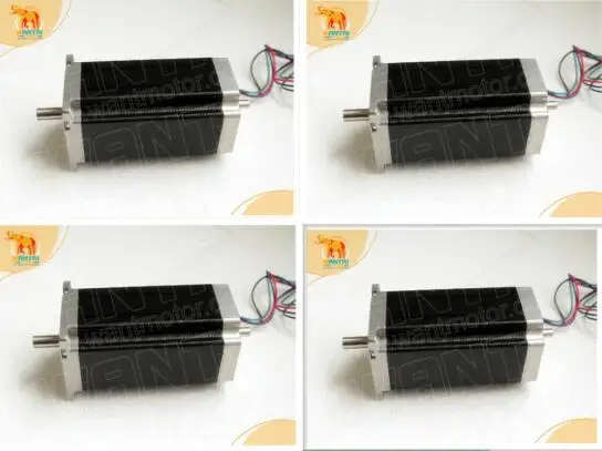 Шаговый двигатель Wantai 4PCS Nema23 с двумя валами 57BYGH115-003B 115 A 3 Нм унций-дюйм мм насос