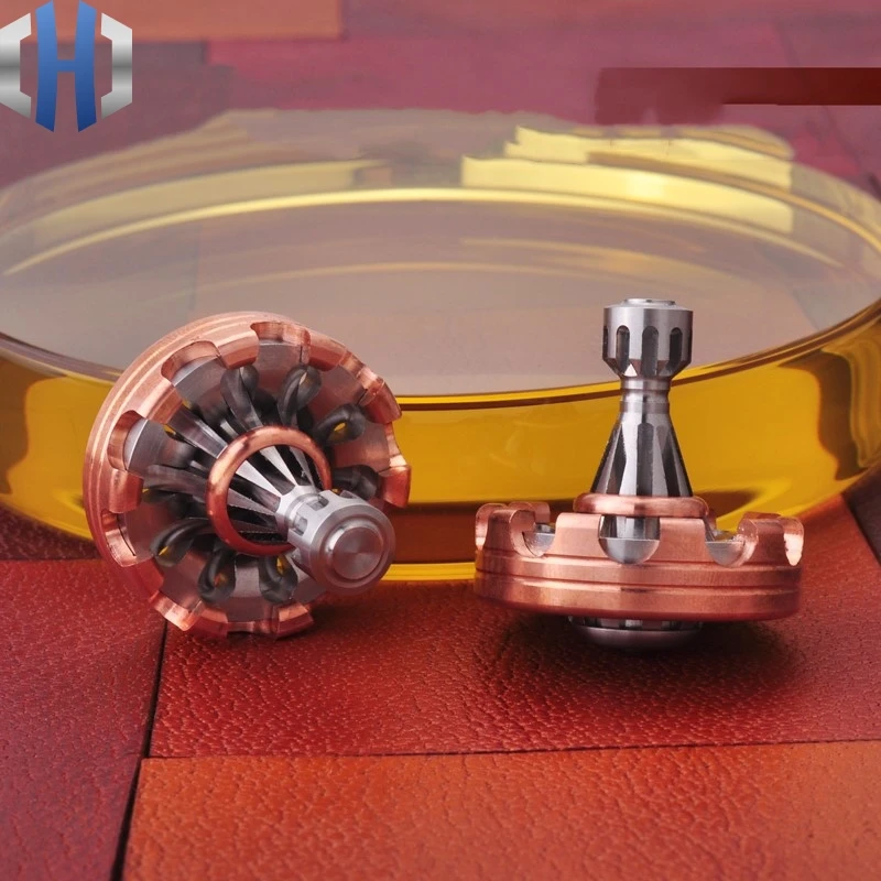 Коллекционный металлический тканый носовой платок гироскоп красные медные