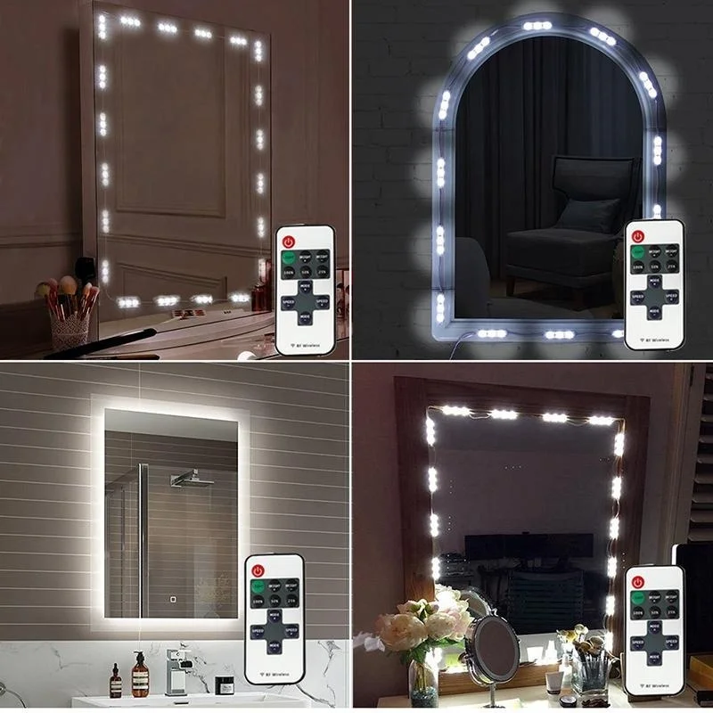 

Hollywood Makeup Mirror Light Kit 10FT 60 LED Vanity Mirror Light Vanity with Remote Control for Easter Gift -white