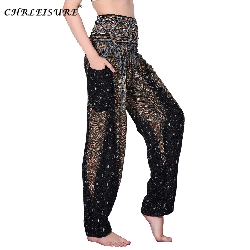 CHRLEISURE спортивные штаны для женщин плюс размер летние с карманами и высокой