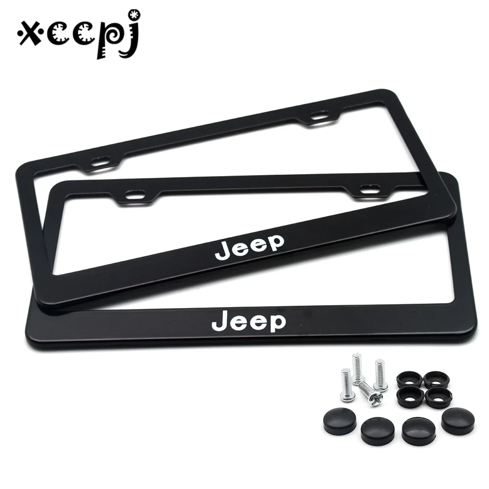 2 шт. универсальные отверстия из нержавеющей стали черный Автомобильный номерной