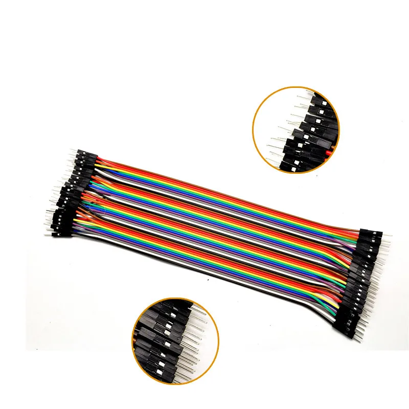 40 шт. цветные линии DuPont из чистой меди штекер гнездо длина 20 см для Arduino|Модули