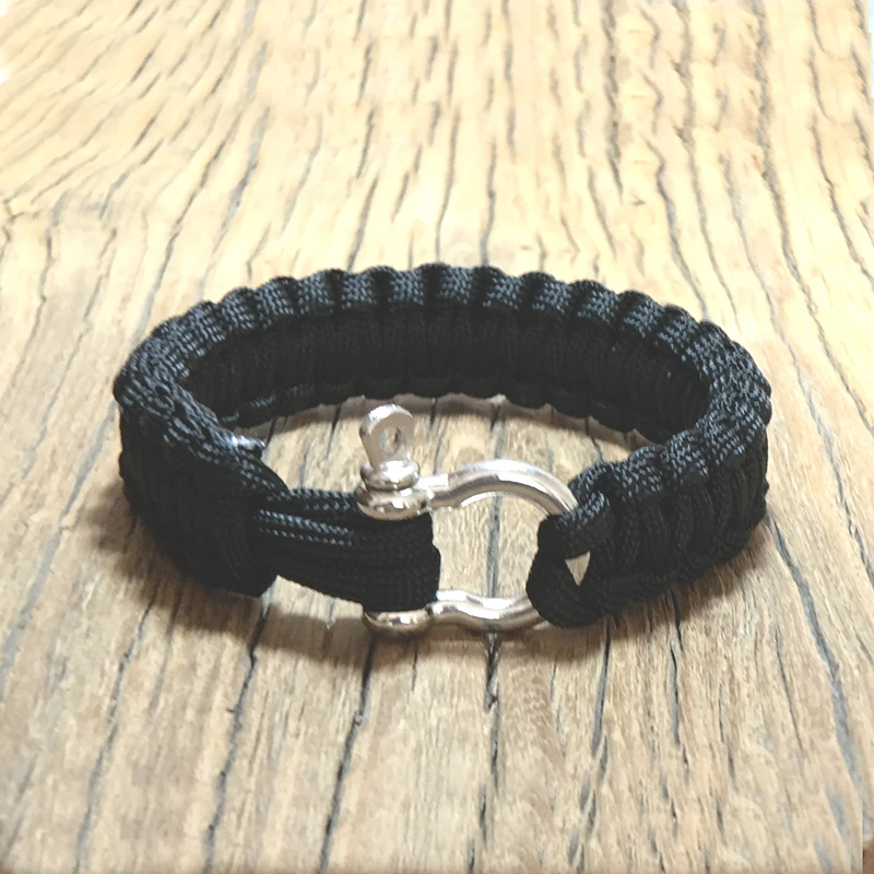 Модный мужской браслет ручной работы для кемпинга и выживания 5 цветов