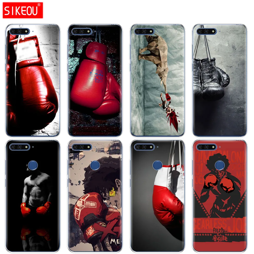 Силиконовый чехол для телефона Huawei Honor 7A PRO 7C Y5 Y6 Y7 Y9 2017 2018 Prime Muay Thai Fight Boxing|Бамперы| |